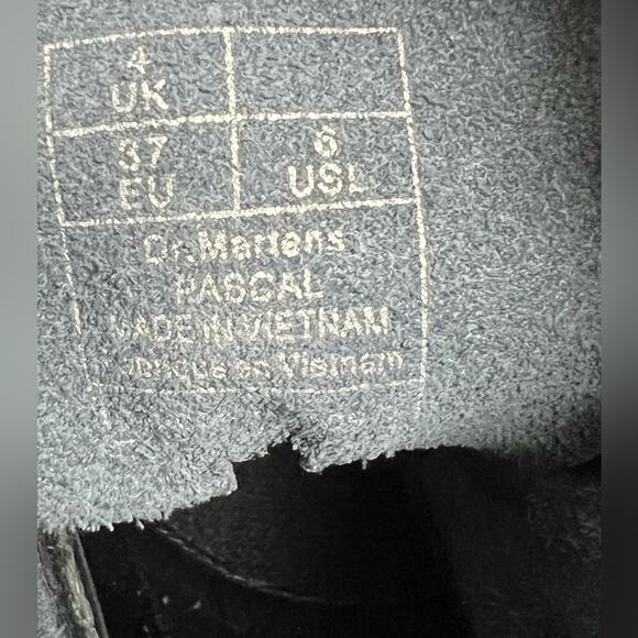 Dr. Martens Shoes Womens 6 Metallic Pewter 1460 Pascal Smooth Leather Boots - Picture 8 of 9